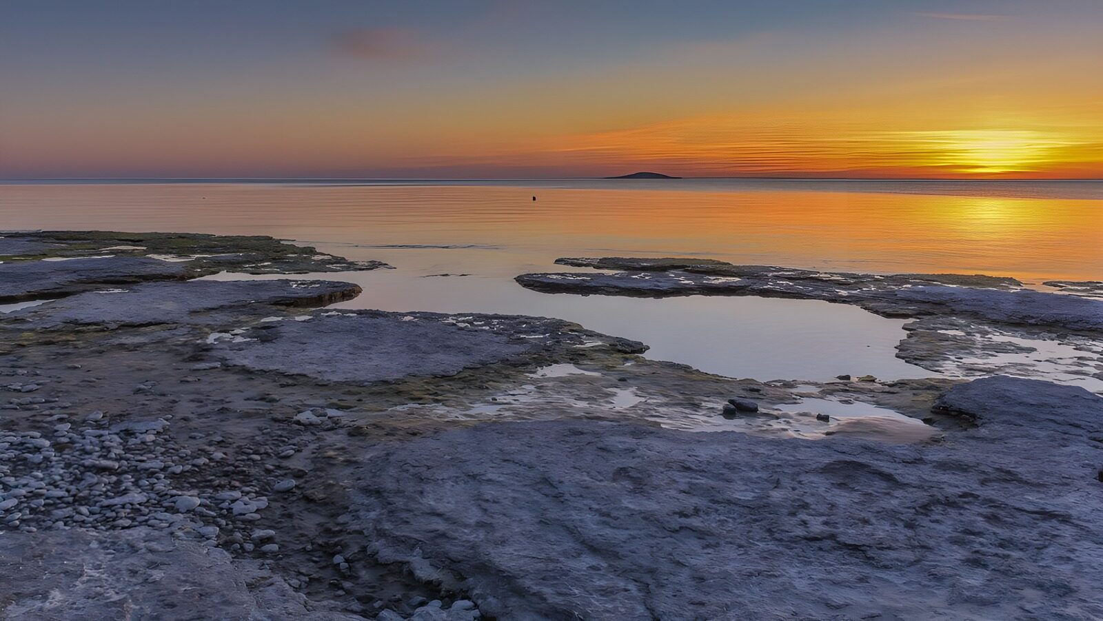 TPDE55590: Sonnenuntergang im Winter