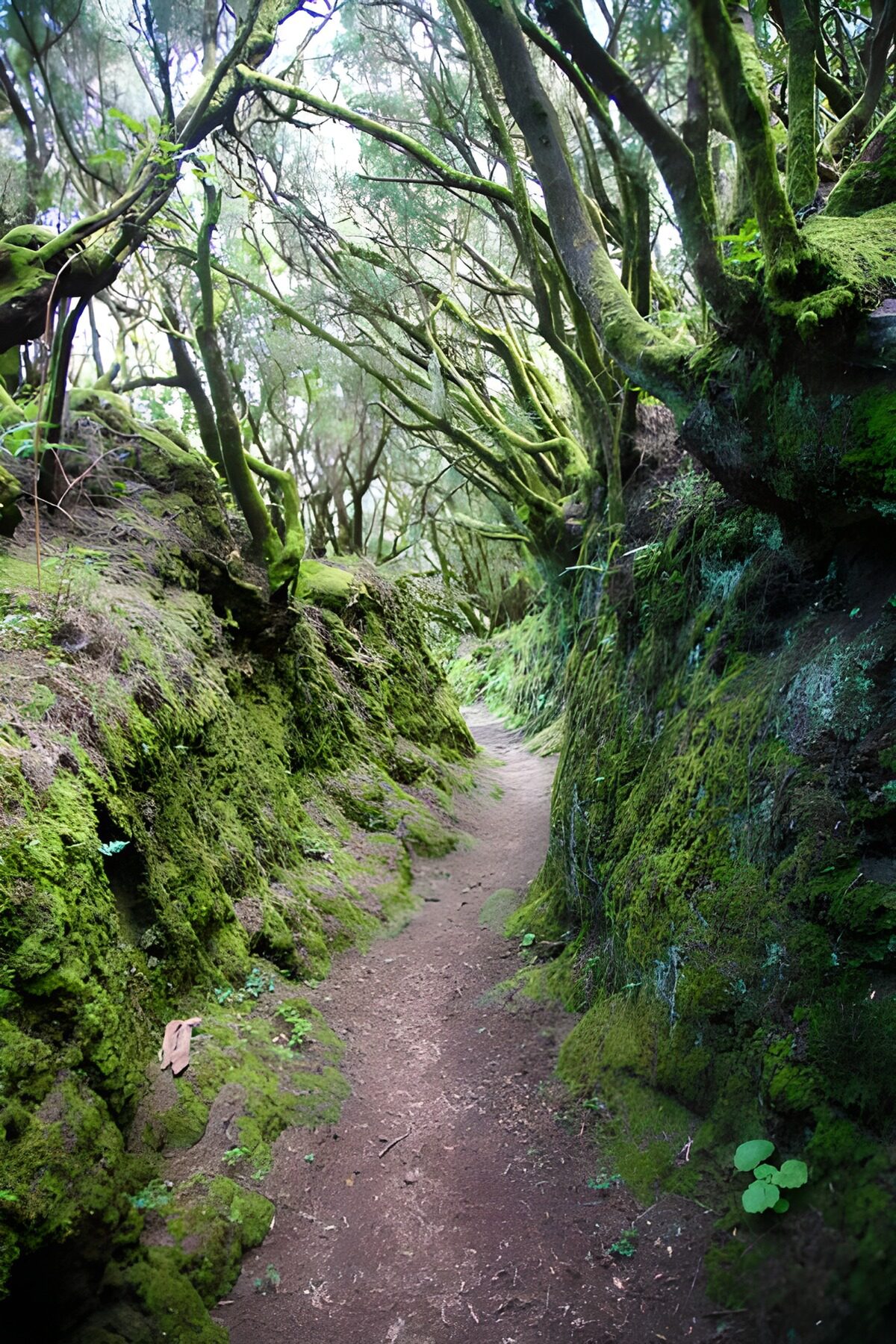 TPDE64223: schmaler Wanderweg durch die wilde Natur auf La Gomera 16
