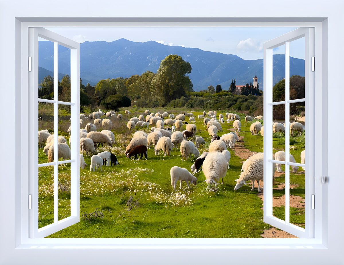 TPDE73185: Schafweide mit Ausblick