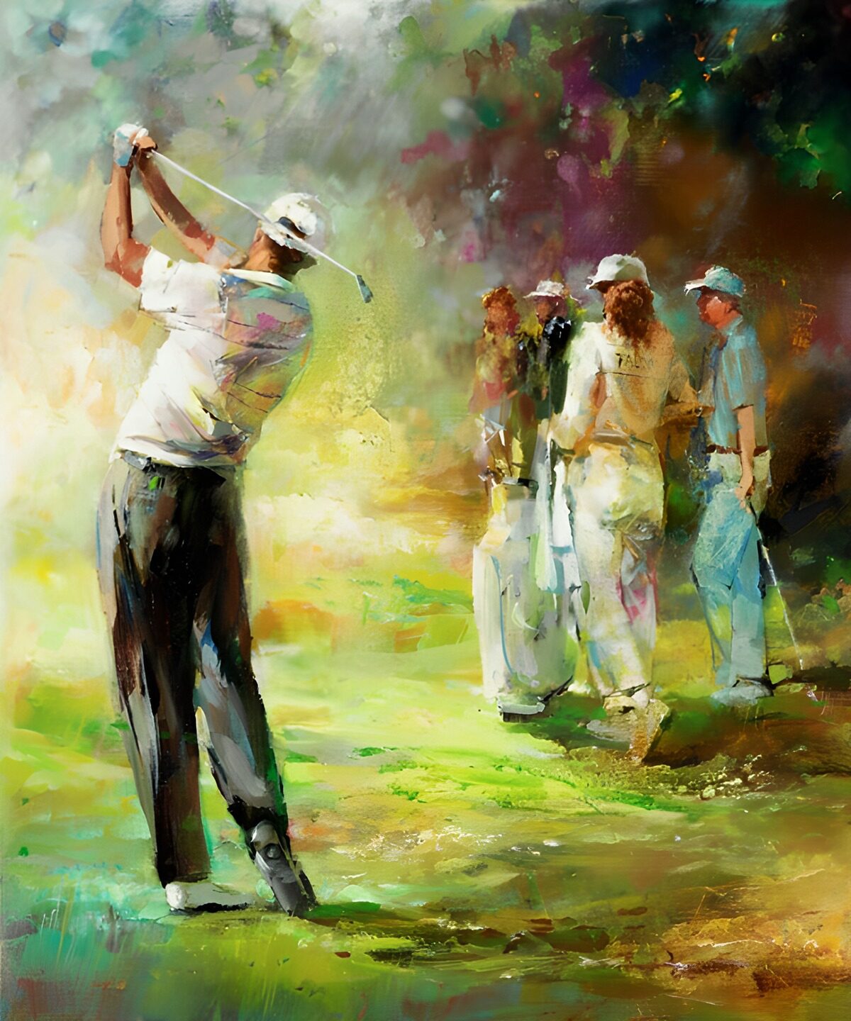 TPDE75431: Golfszene im Impressionismus