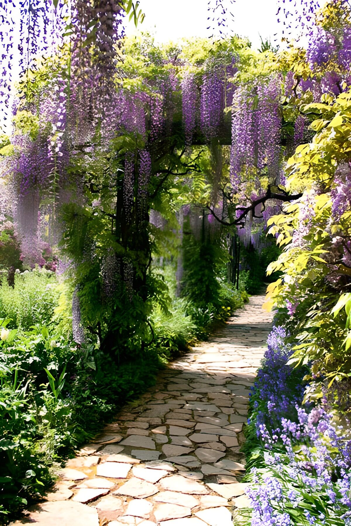 TPDE65711: Blühender Wisteria-Pfad