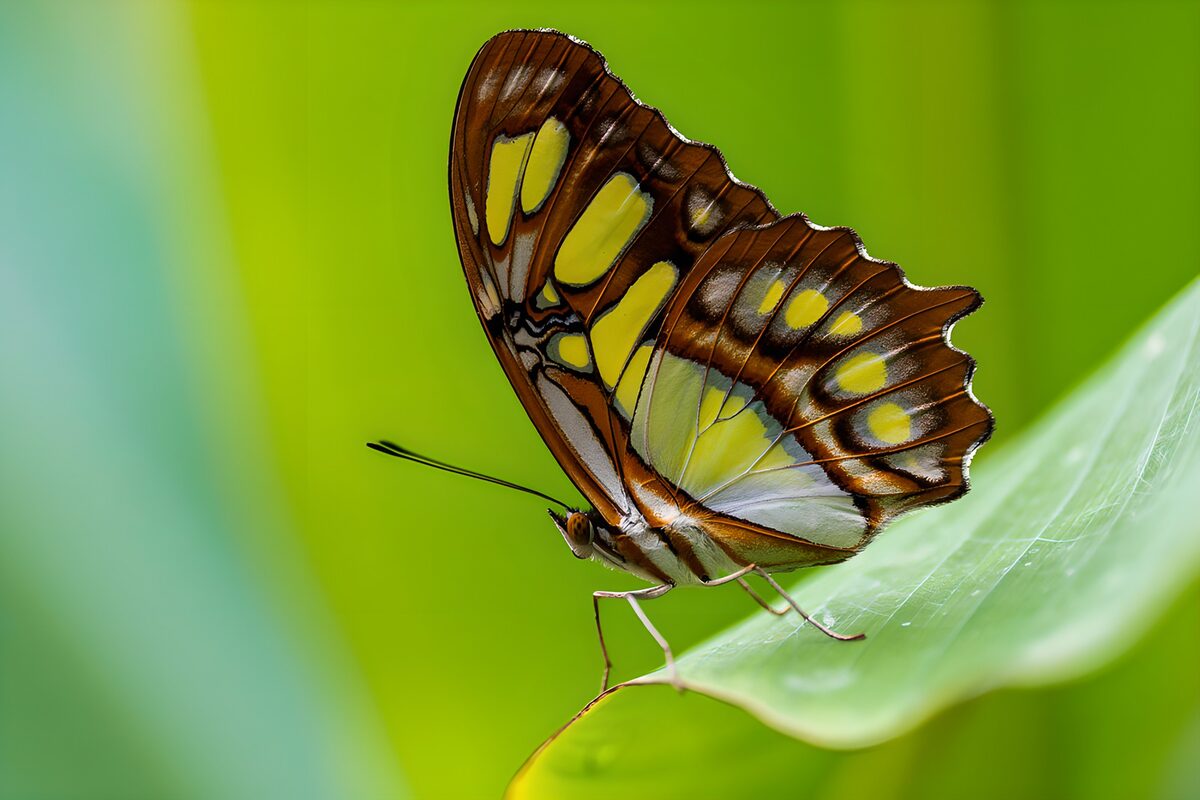 TPDE27141: Schmetterling auf einem Blatt