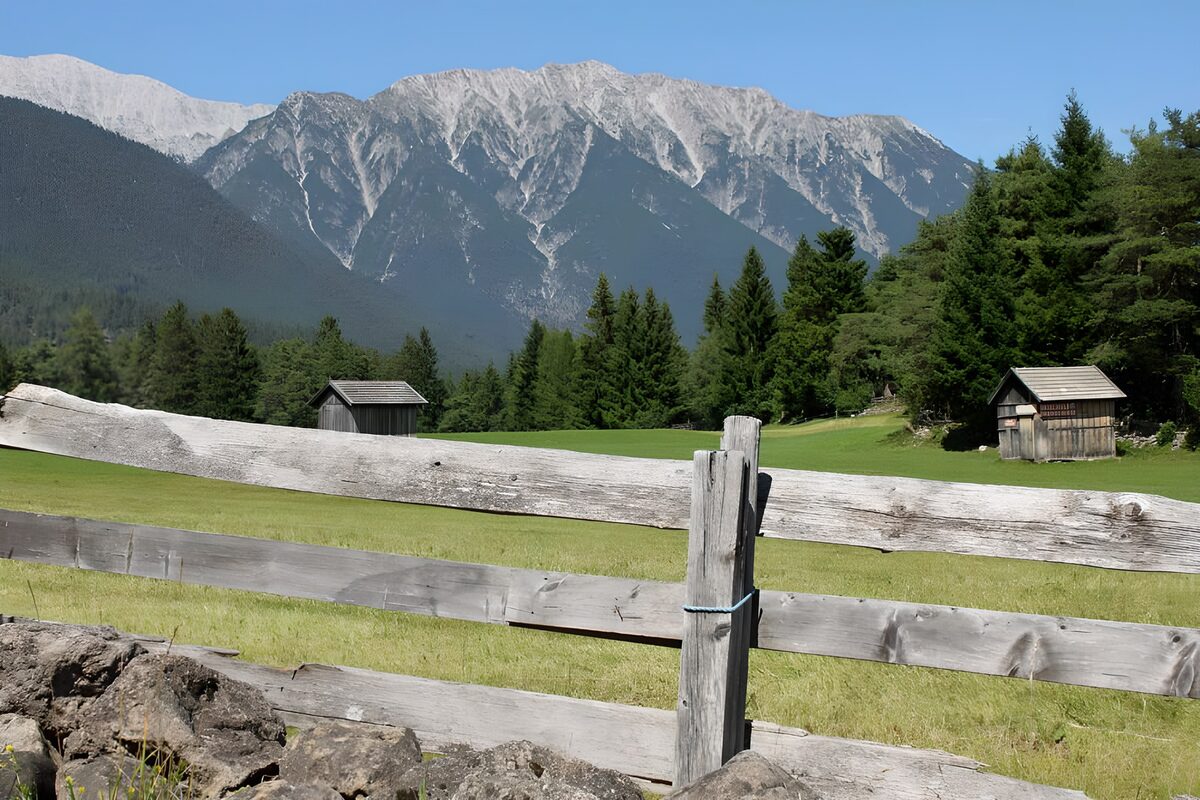 TPDE59668: Lattenzaun auf der Alm irgendwo in den Alpen
