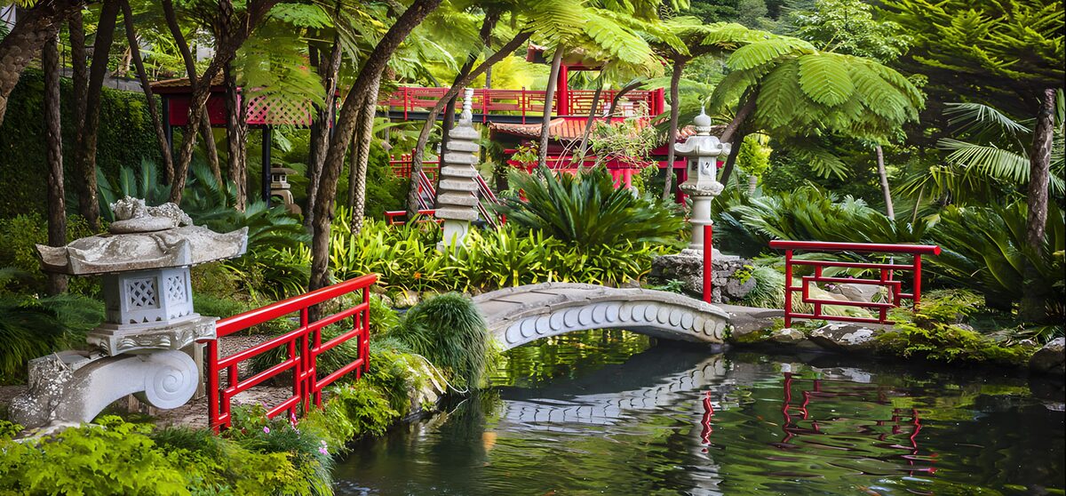 Idylle im japanischen Garten