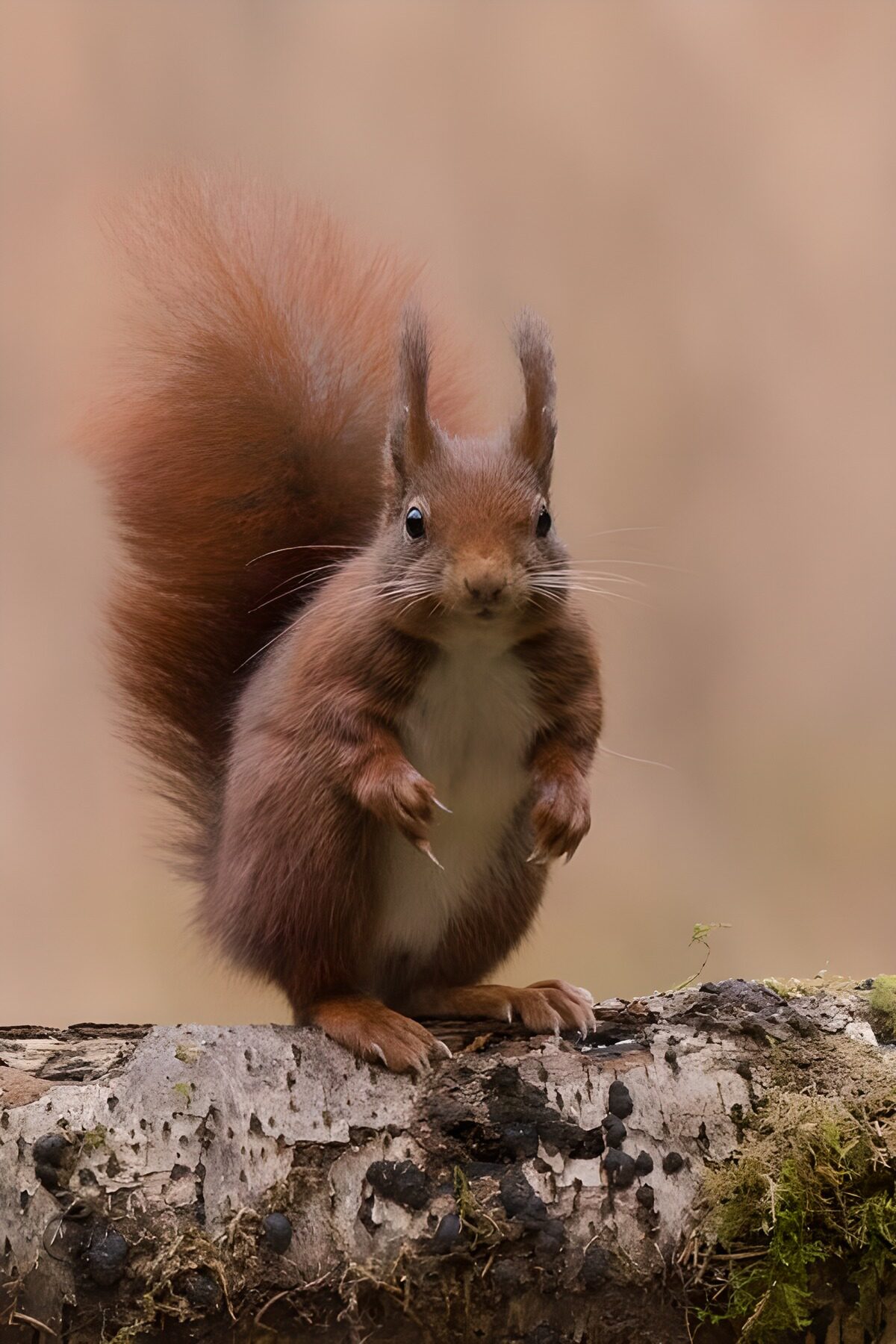 TPDE93673: aufmerksames Eichhörnchen