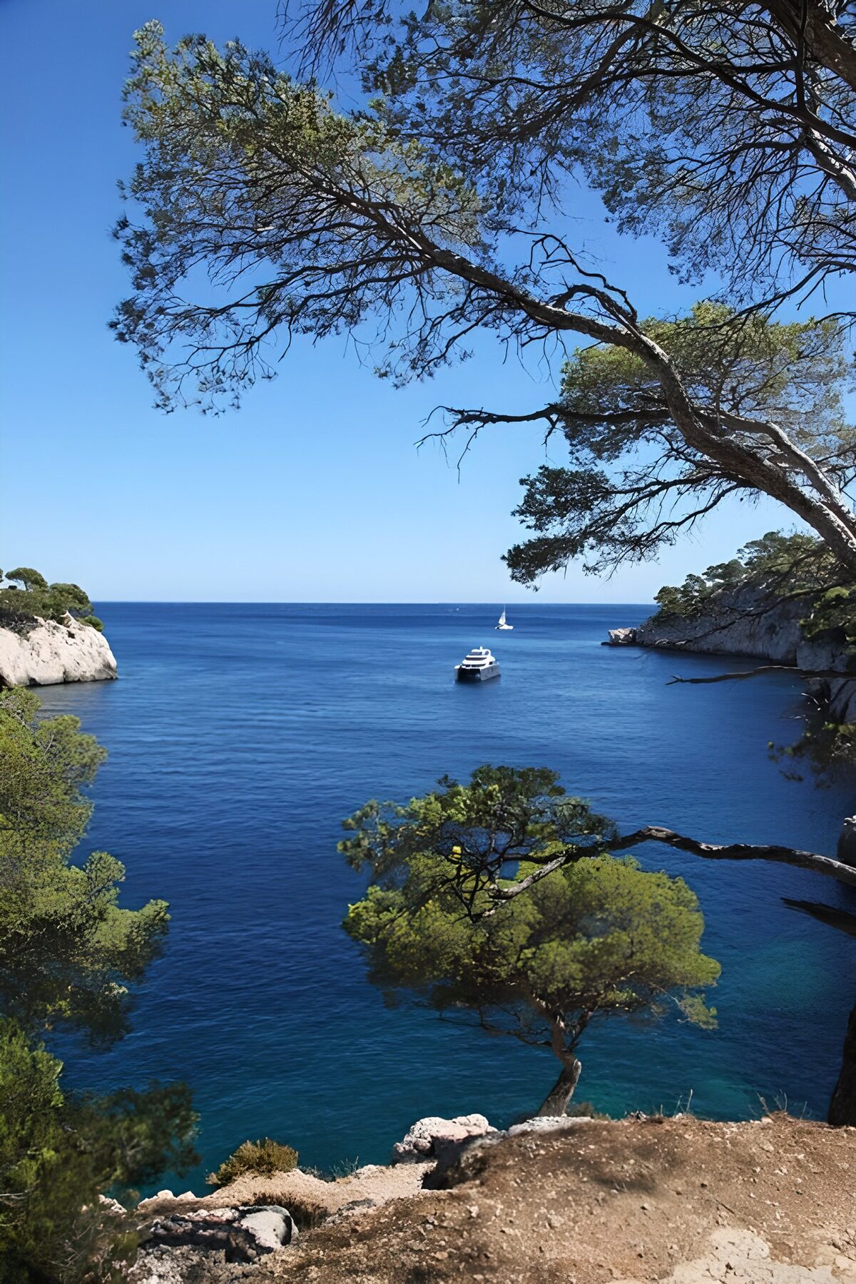 TPDE60998: Aussicht auf eine Bucht an der Côte d'Azur