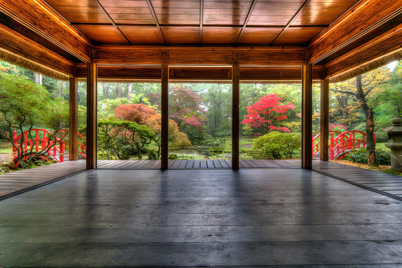 TPDE17948: Ruhiger Blick in den japanischen Garten