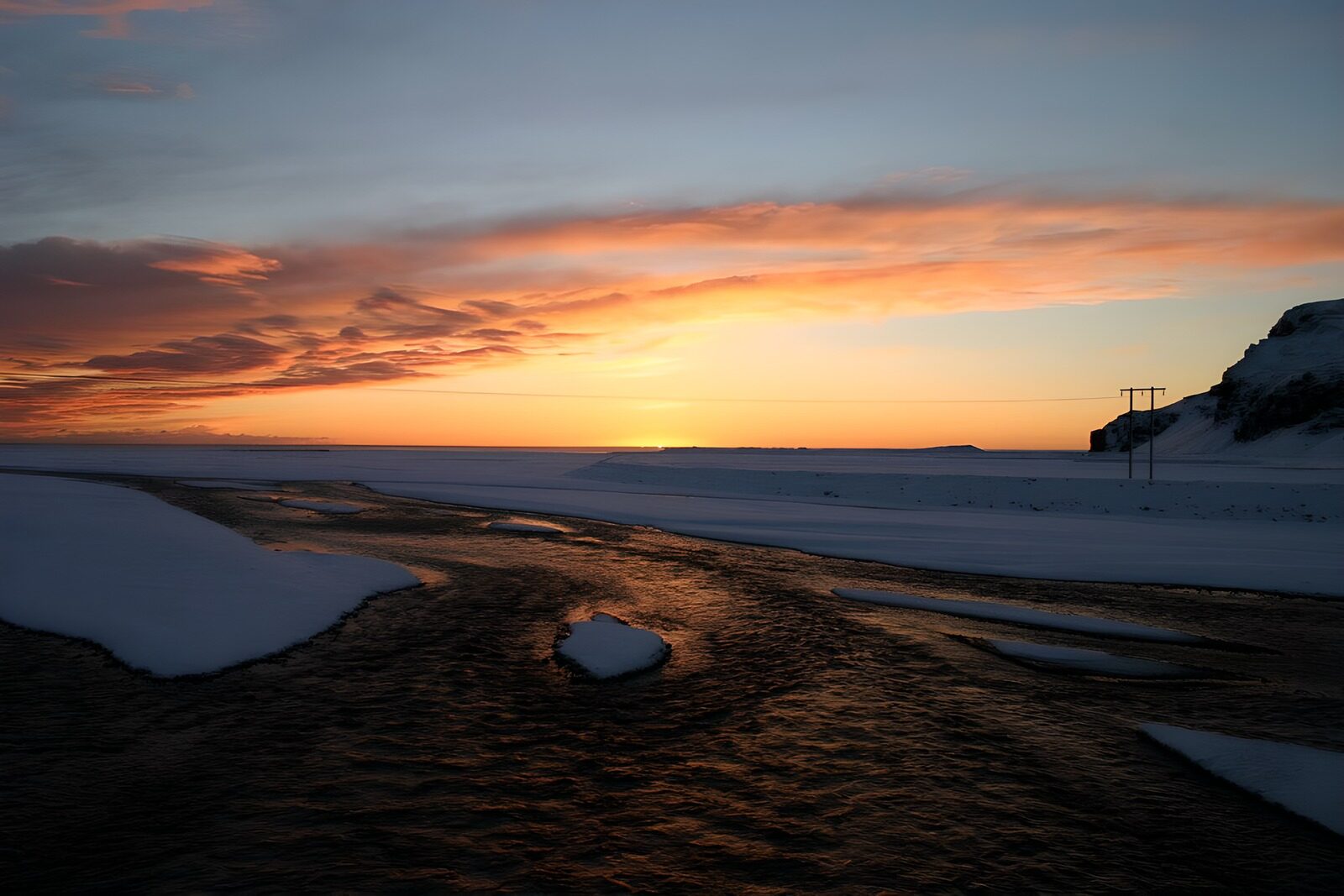 TPDE16881: Winterlandschaft kurz nach Sonnenuntergang
